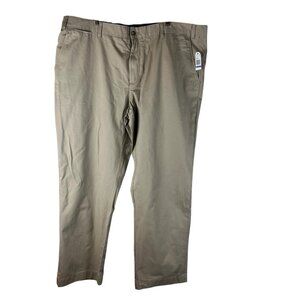 NAUTICA Men's Big & Tall Anchor Flat‎ Front Twill 48x34